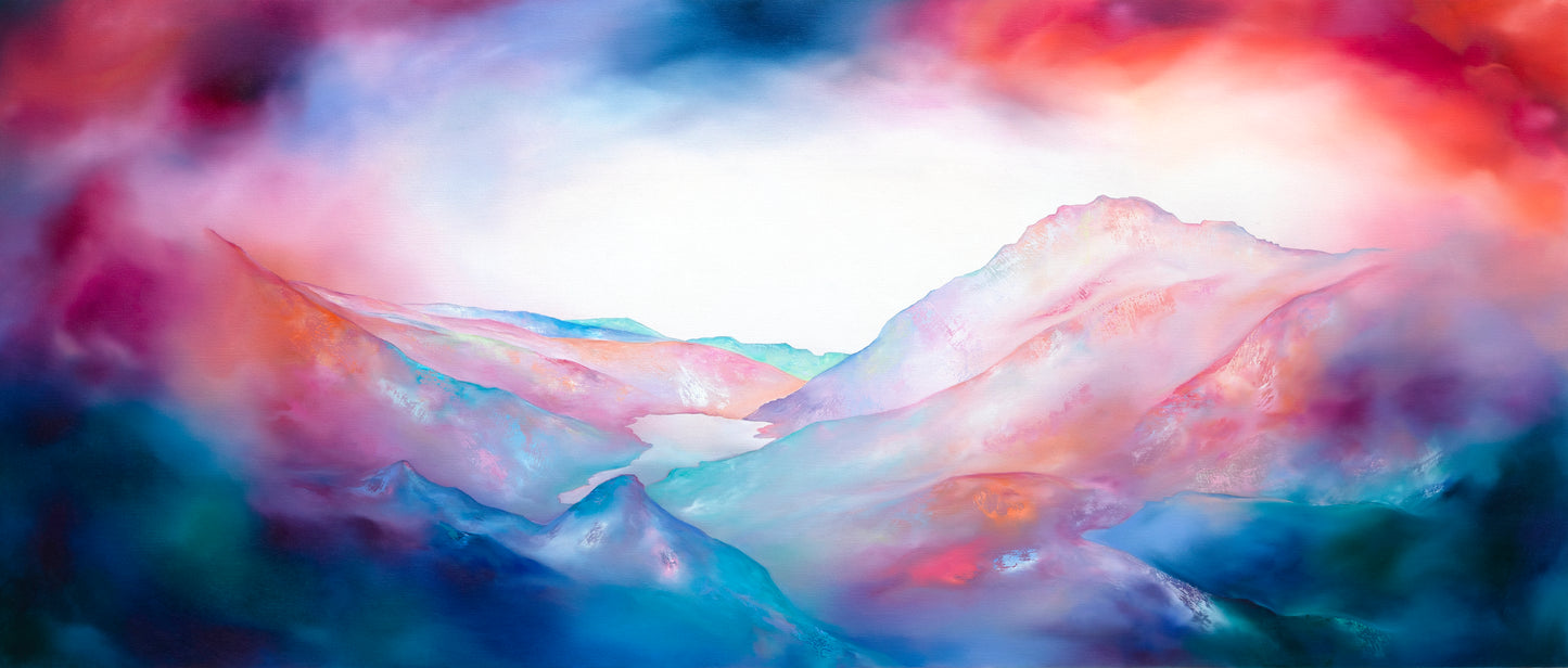 Hofran Drwy Fachlud / Hover In Sunset (Dyffryn Ogwen) XXL